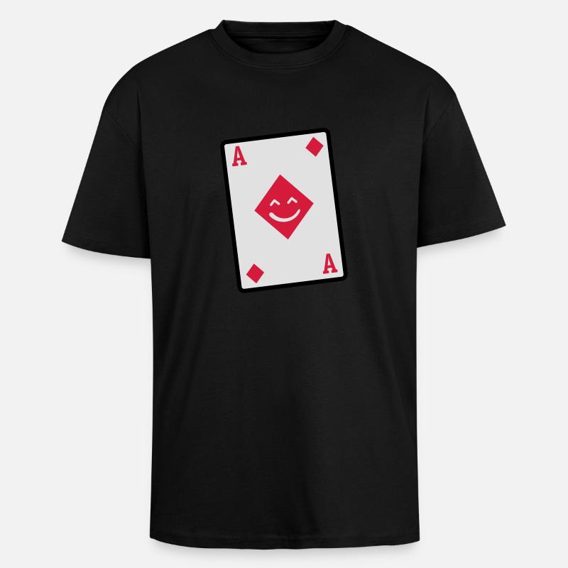 as karo - Oversized Heavyweight Unisex T-Shirt - Schwarz