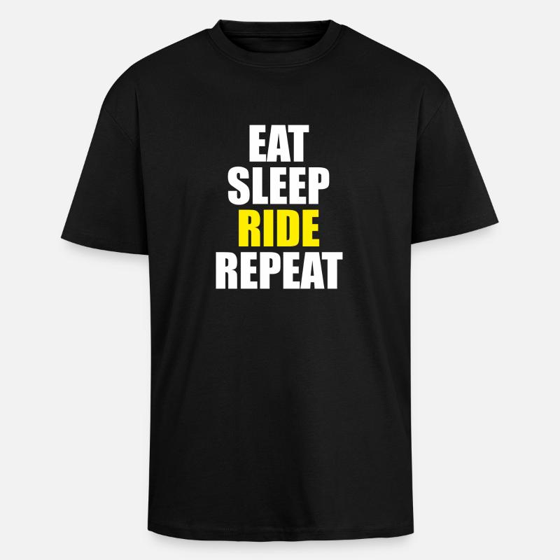 Moto Cross - Oversized Heavyweight Unisex T-Shirt - Schwarz