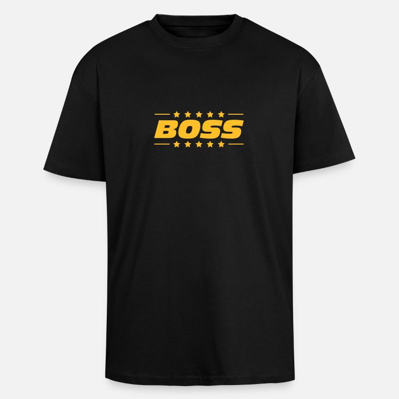 Boss - Oversized Heavyweight Unisex T-Shirt - Schwarz
