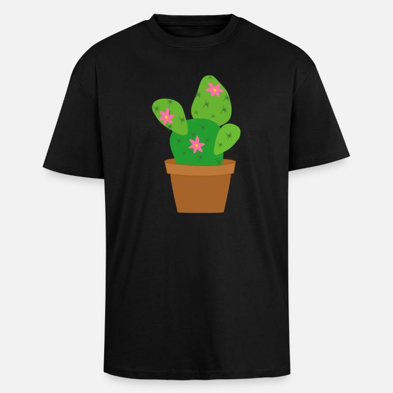 cactus - T-shirt unisexe oversize épais - noir