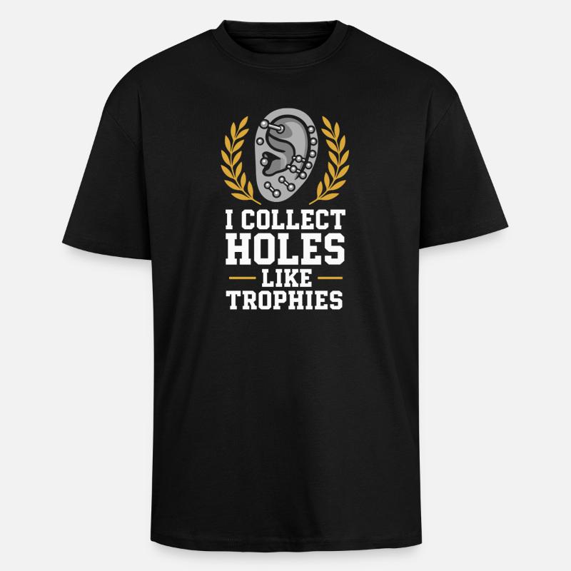 Piercing Addict Body Mod Enthusiast - Oversized Heavyweight Unisex T-Shirt - Schwarz