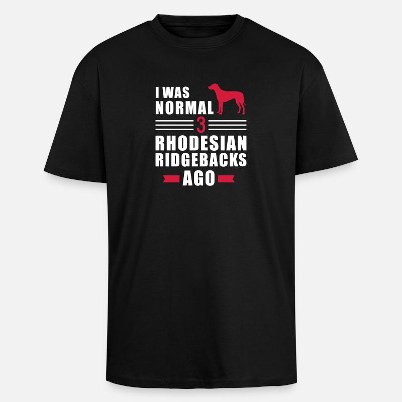 Rhodesian Ridgeback - Unisex Oversized Heavyweight T-shirt - black