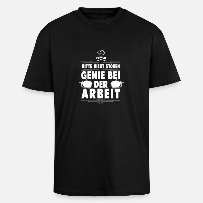 Koch - Oversized Heavyweight Unisex T-Shirt - Schwarz