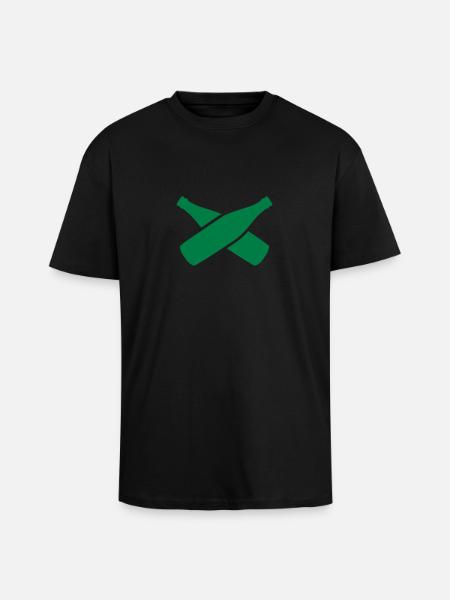 bottles - Unisex Oversized Heavyweight T-shirt - black