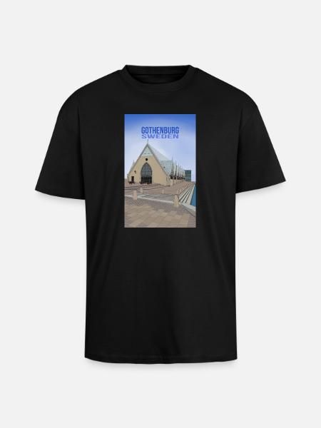 Göteborg Suède - T-shirt unisexe oversize épais - noir