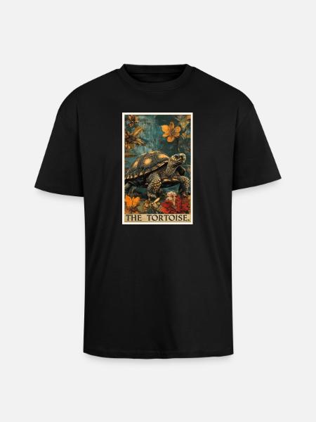 Tortoises Tortoise - Unisex Oversized Heavyweight T-shirt - black