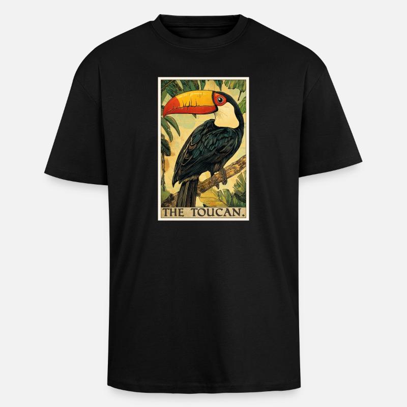 Toucans Toucan - T-shirt unisexe oversize épais - noir