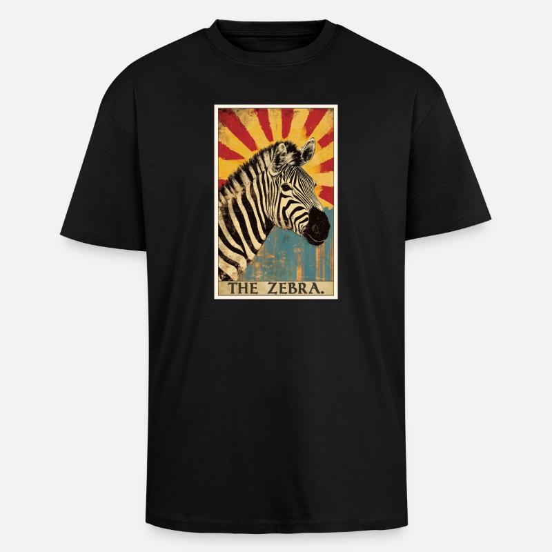 Zebras Zebra - Unisex Oversized Heavyweight T-shirt - black