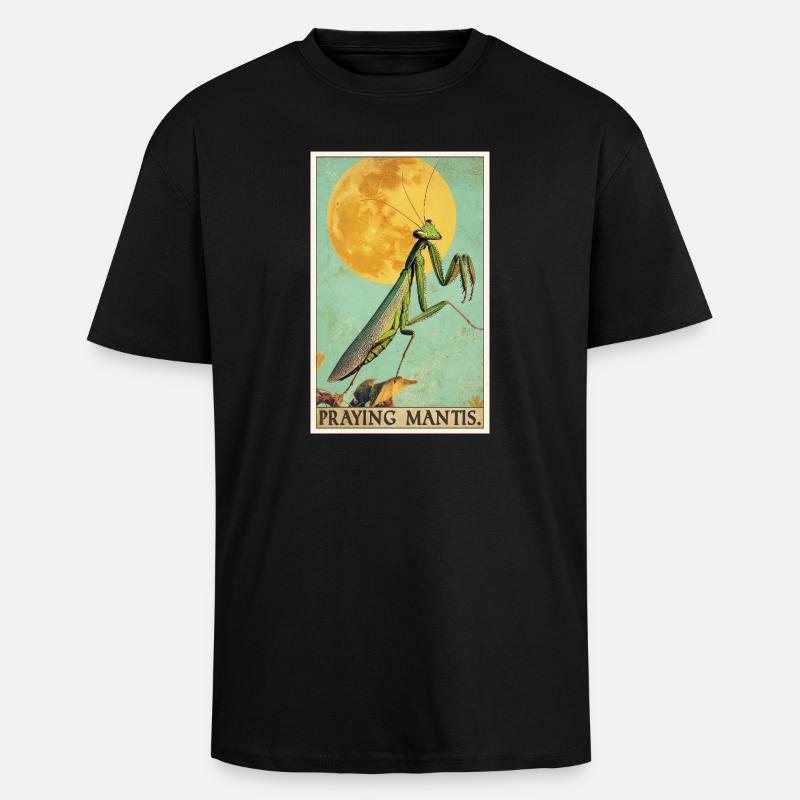 Praying mantises Praying mantis - Unisex Oversized Heavyweight T-shirt - black