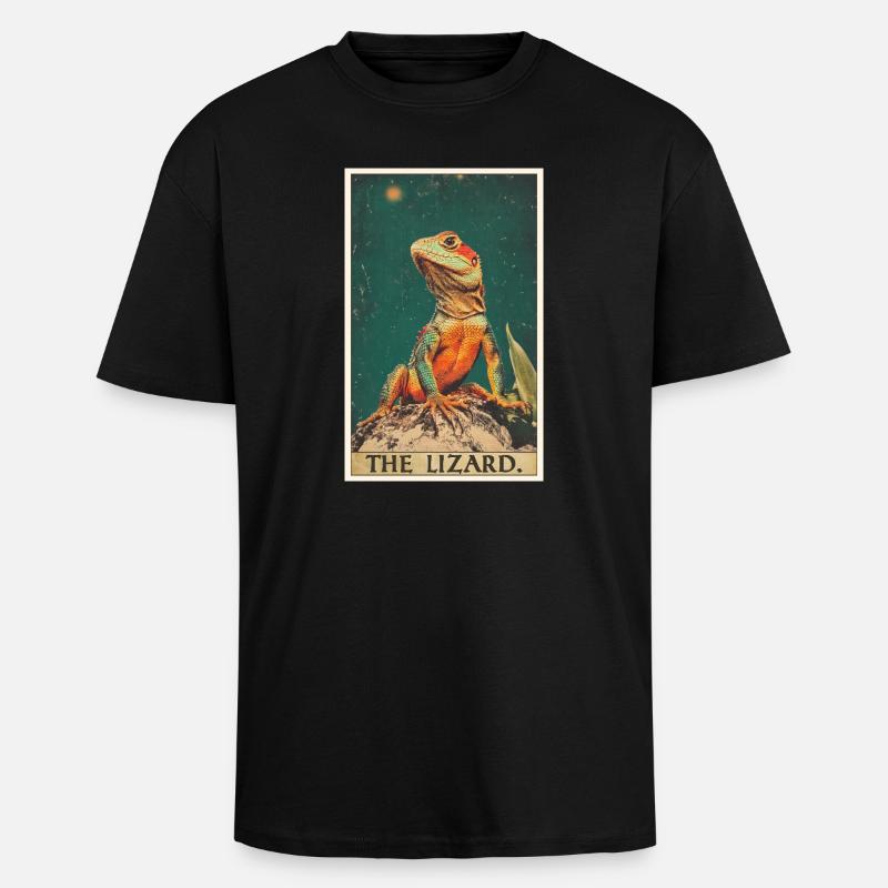 Lizards Lizard - Unisex Oversized Heavyweight T-shirt - black