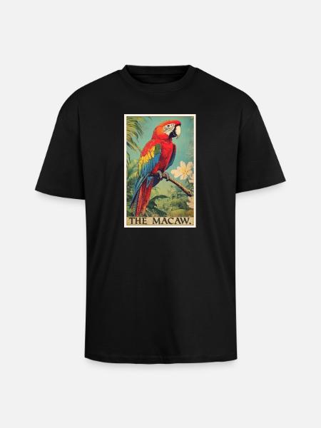 Macaw's Era - Unisex Oversized Heavyweight T-shirt - black