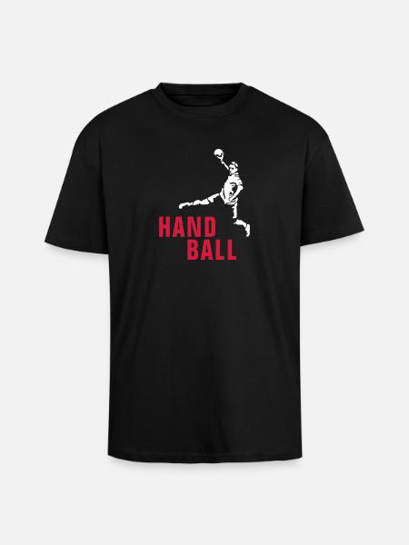 handball_122012_b_2c - Unisex Oversized Heavyweight T-shirt - black
