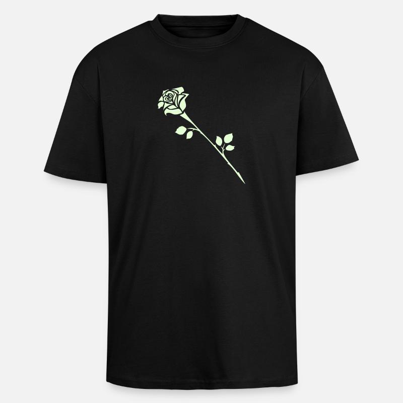 Rose1 - Unisex Oversized Heavyweight T-shirt - black