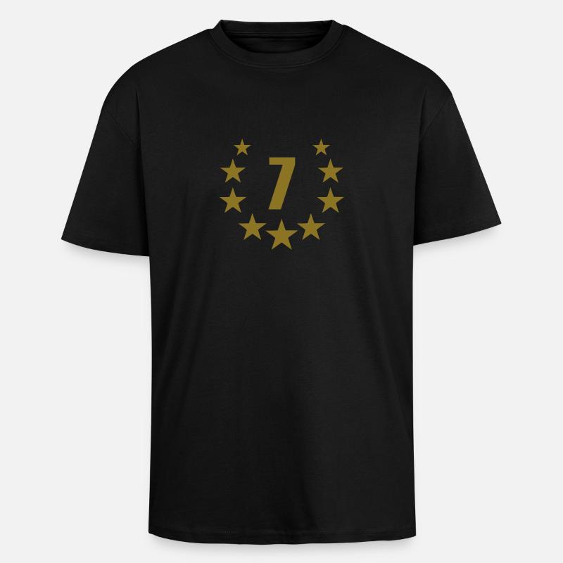 7 deluxe - Oversized Heavyweight Unisex T-Shirt - Schwarz