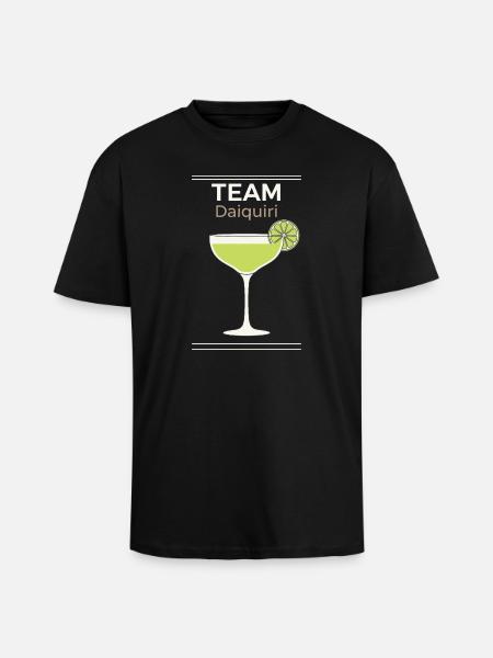 Hen Party Cocktail Team Daiquiri - Unisex Oversized Heavyweight T-shirt - black
