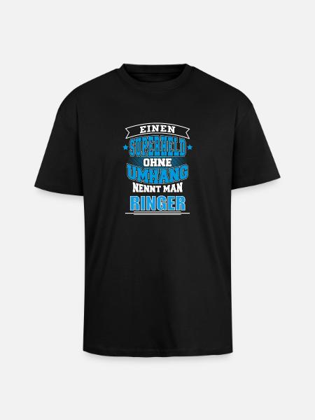 RINGER - Oversized Heavyweight Unisex T-Shirt - Schwarz