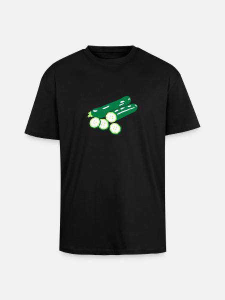 courgettes g1 - Unisex Oversized Heavyweight T-shirt - black