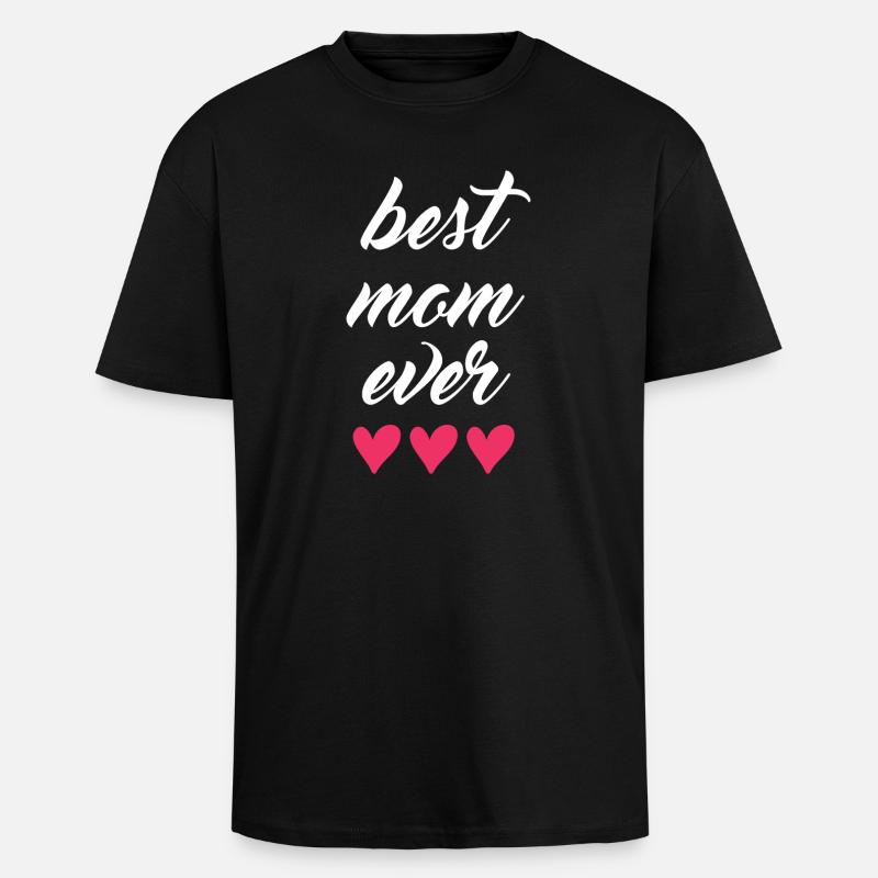 Beste Mutter aller Zeiten - Oversized Heavyweight Unisex T-Shirt - Schwarz