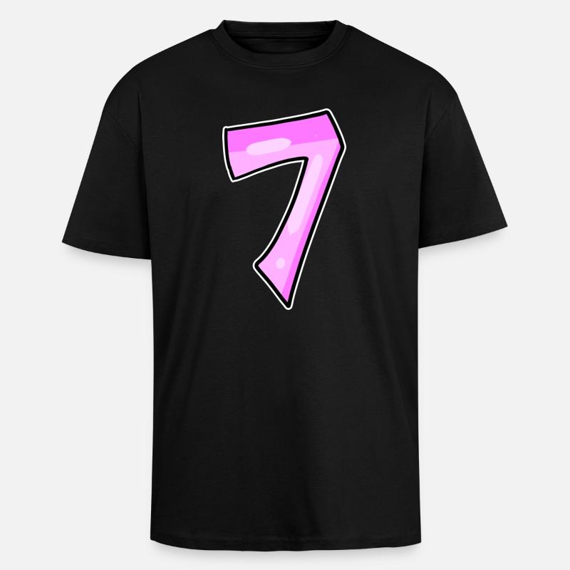 7 - Unisex Oversized Heavyweight T-shirt - black
