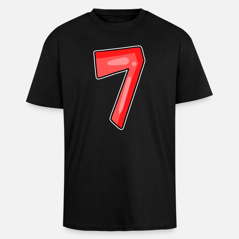 7 - Unisex Oversized Heavyweight T-shirt - black