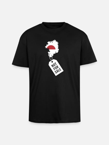 Grönland nicht zum Verkauf – Statement-Design - Oversized Heavyweight Unisex T-Shirt - Schwarz