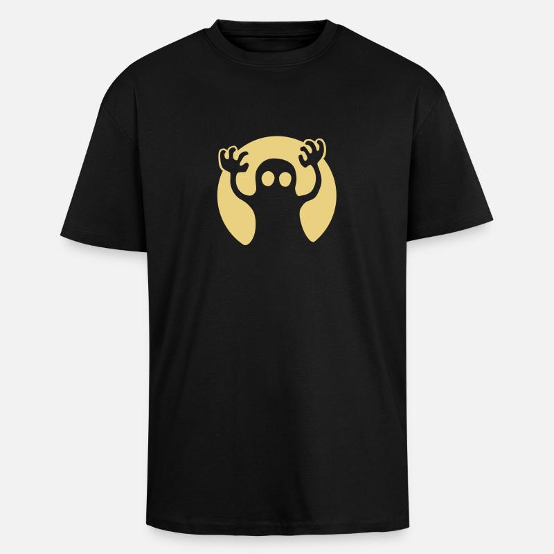 buh_092011_b_1c - T-shirt unisexe oversize épais - noir