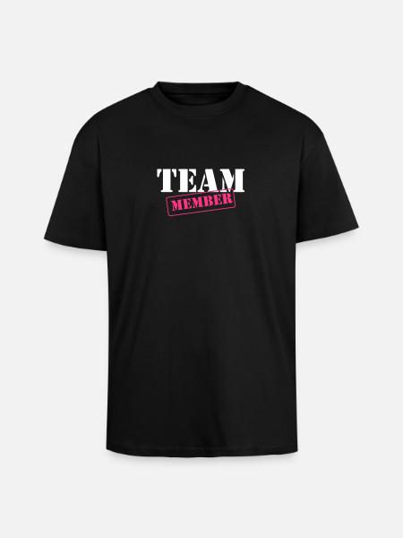 Team Member - T-shirt unisexe oversize épais - noir