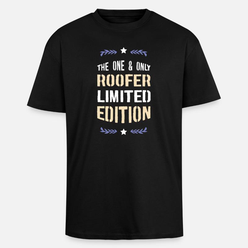 La seule édition limitée Roofer - T-shirt unisexe oversize épais - noir