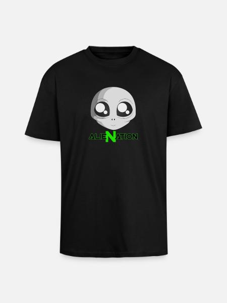 ALIENATION - Unisex Oversized Heavyweight T-shirt - black
