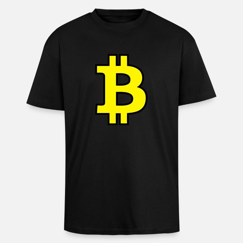 Bitcoin Satoshi Nakamoto - Oversized Heavyweight Unisex T-Shirt - Schwarz