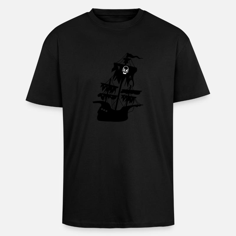 geisterschiff - T-shirt unisexe oversize épais - noir