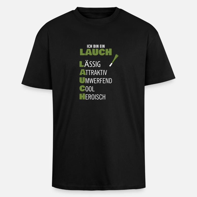 Lauch - Oversized Heavyweight Unisex T-Shirt - Schwarz