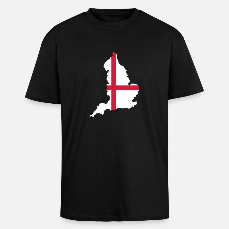 England - Oversized Heavyweight Unisex T-Shirt - Schwarz