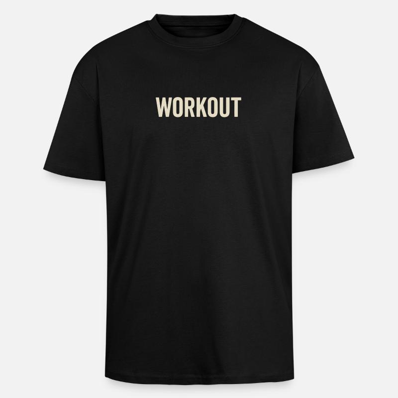 À définir après analyse - T-shirt unisexe oversize épais - noir