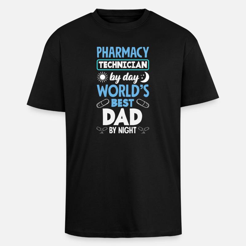 Pharmacist Pharmaceutical Technical - Unisex Oversized Heavyweight T-shirt - black