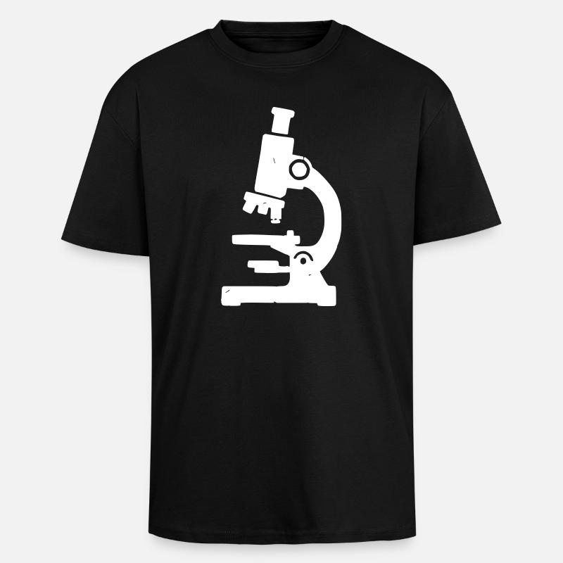 Mikroskop Stempel Textur - Oversized Heavyweight Unisex T-Shirt - Schwarz