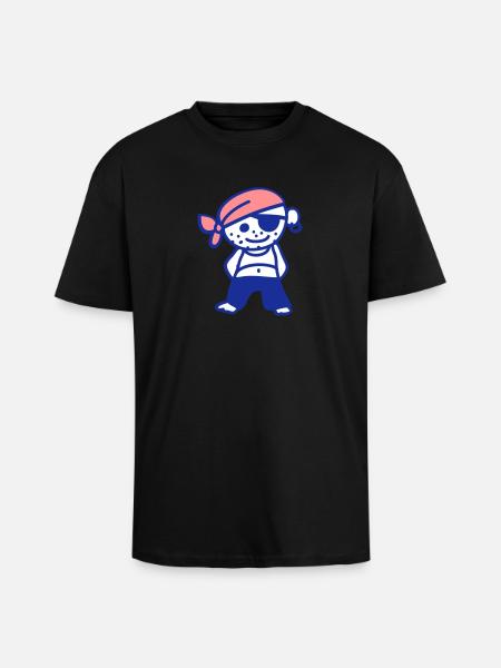 Pirate - Unisex Oversized Heavyweight T-shirt - black