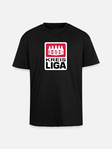 kreisliga - Oversized Heavyweight Unisex T-Shirt - Schwarz