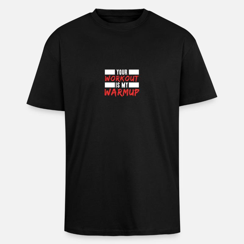 Workout - Oversized Heavyweight Unisex T-Shirt - Schwarz