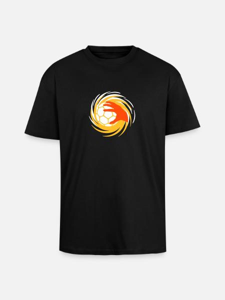 Handball Strudelhand - Unisex Oversized Heavyweight T-shirt - black