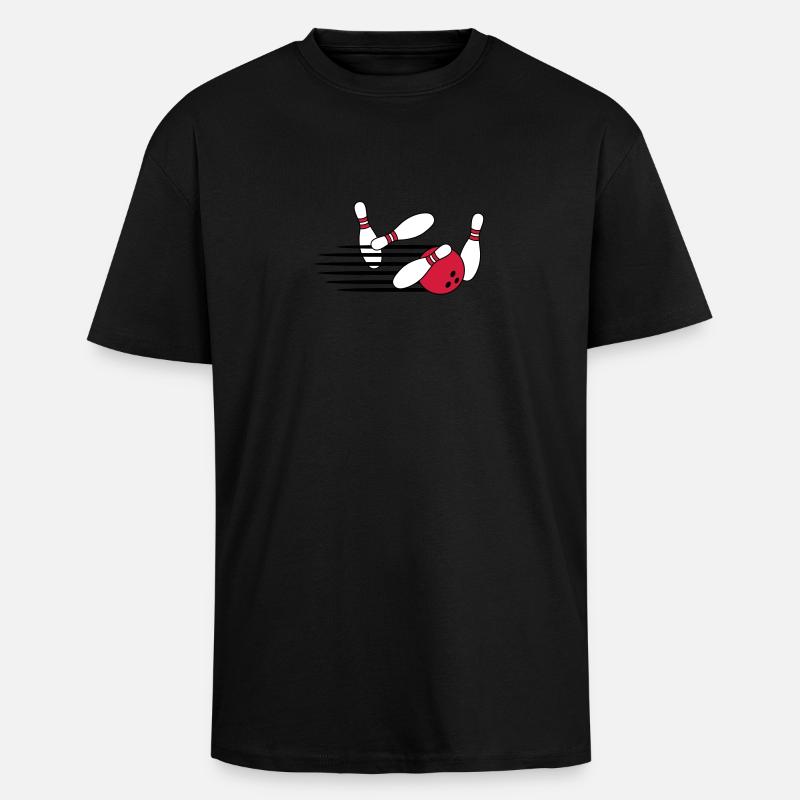 Fast Bowling Throw - Oversized Heavyweight Unisex T-Shirt - Schwarz
