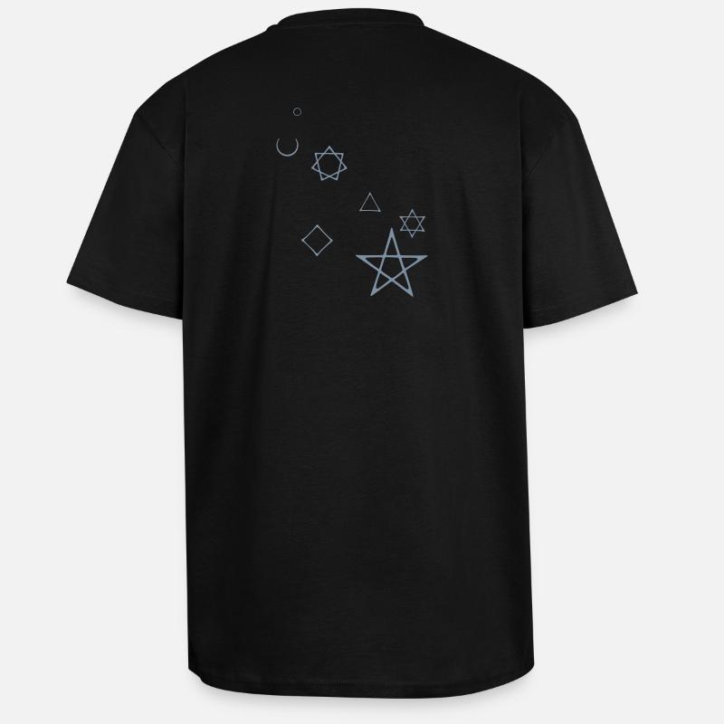 magie, magic, - Oversized Heavyweight Unisex T-Shirt - Schwarz