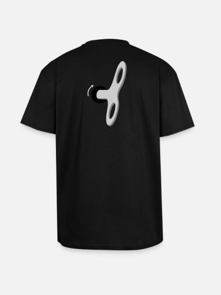 Humans are a machine - Unisex Oversized Heavyweight T-shirt - black