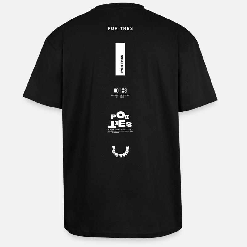 The Backhand - Oversized Heavyweight Unisex T-Shirt - Schwarz