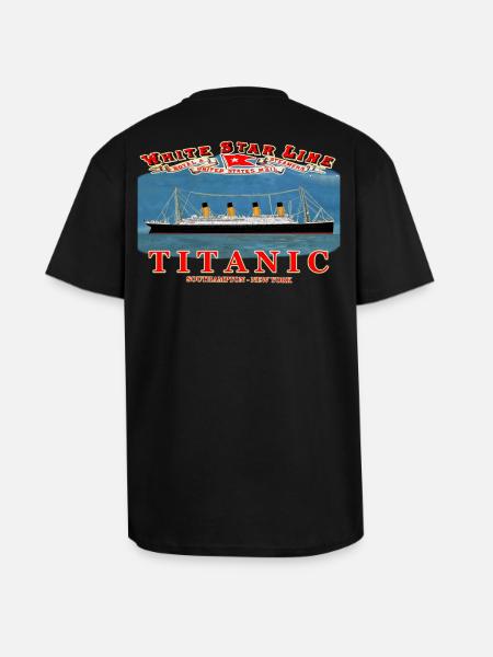 TITANIC CREATION Louis RUNEMBERG © Adagp - Unisex Oversized Heavyweight T-shirt - black