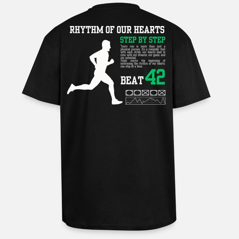 Step by Step Beat 42 - Unisex Oversized Heavyweight T-shirt - black