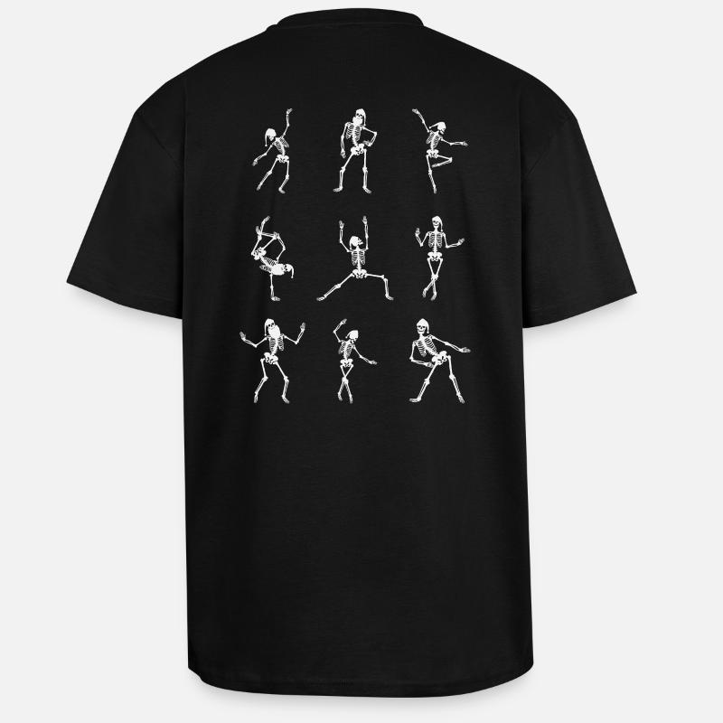Silhouettes de danse dynamiques - T-shirt unisexe oversize épais - noir