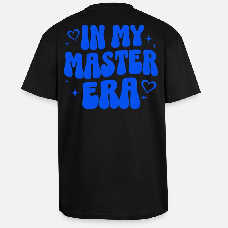 Master's Degree Gift Study University Graduate - Unisex Oversized Heavyweight T-shirt - black