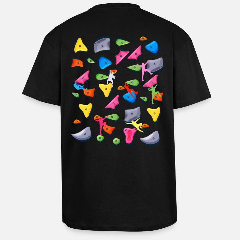 Bouldern Klettern Boulderer Boulder - Oversized Heavyweight Unisex T-Shirt - Schwarz