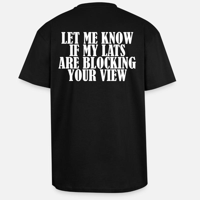 Lats Blocking View - Unisex Oversized Heavyweight T-shirt - black